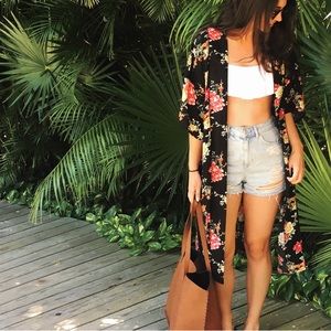 Forever 21 floral kimono